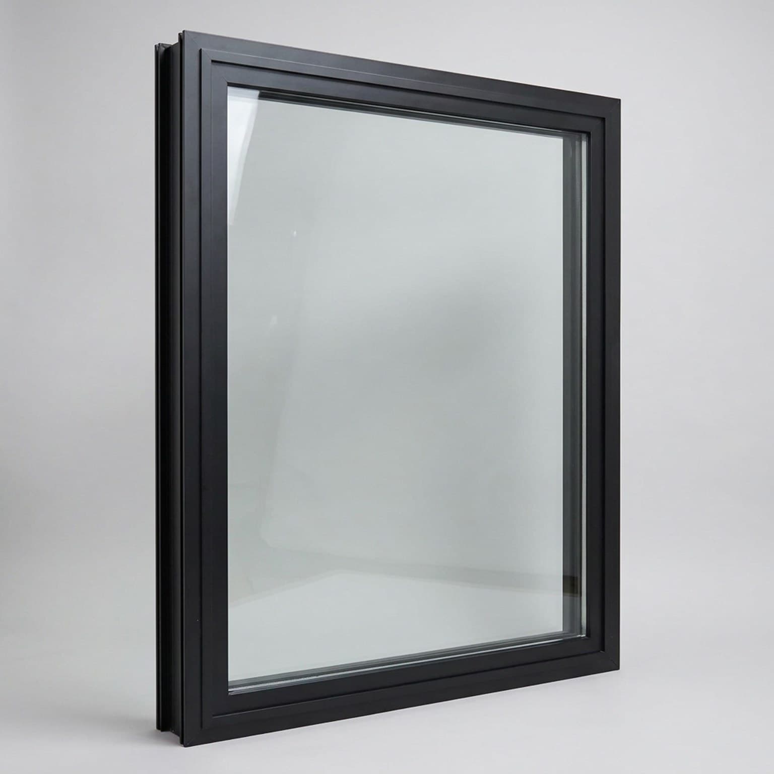 Vista Fixed 100 Series frame angled view showing slim 65 mm profile