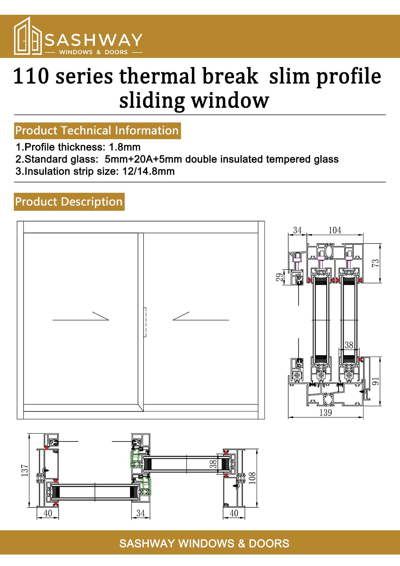Edge Slim Sliding Window