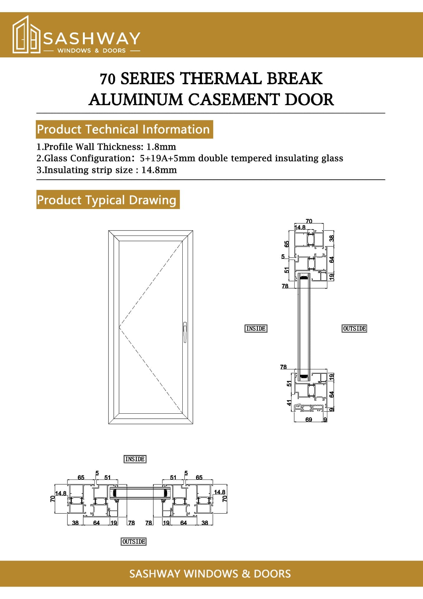 Arc Casement Door