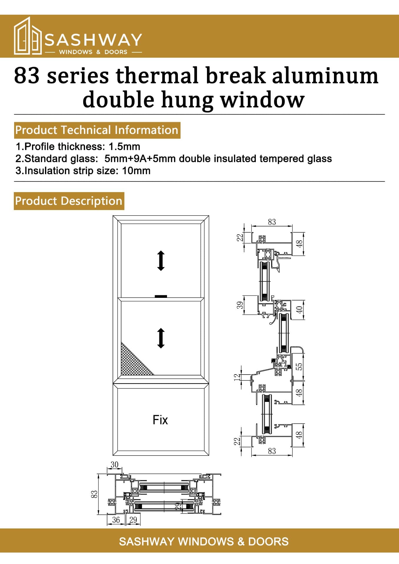 Rise Double - Double Hung Window