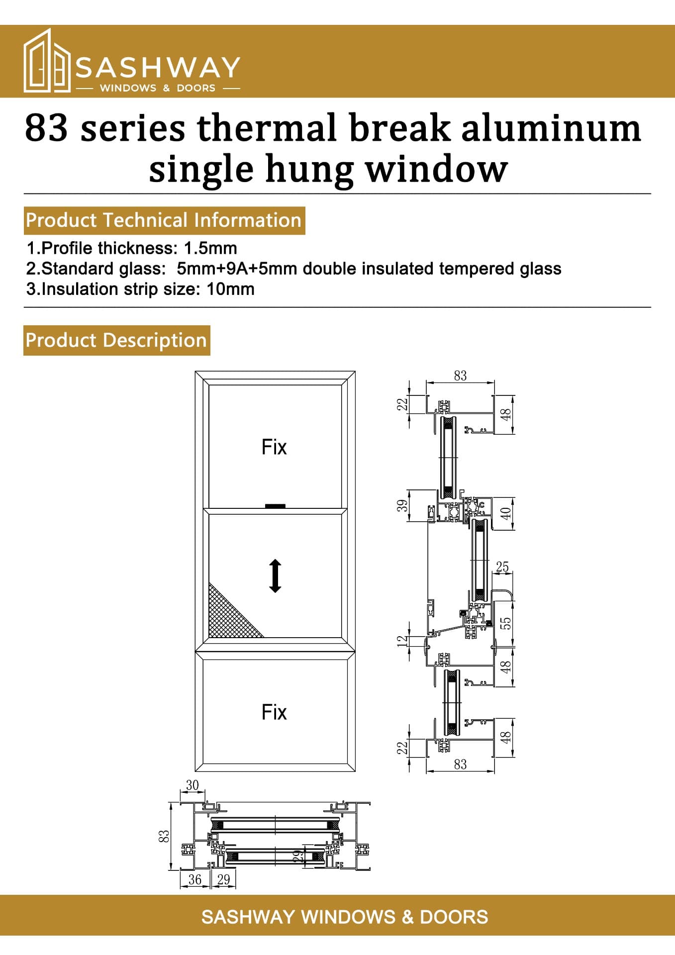 Rise Single - Single Hung Window